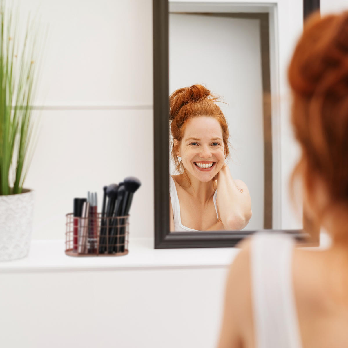 STIFTEHALTER - Kupferfarben, Metall (8/15/9cm) - Relaxdays