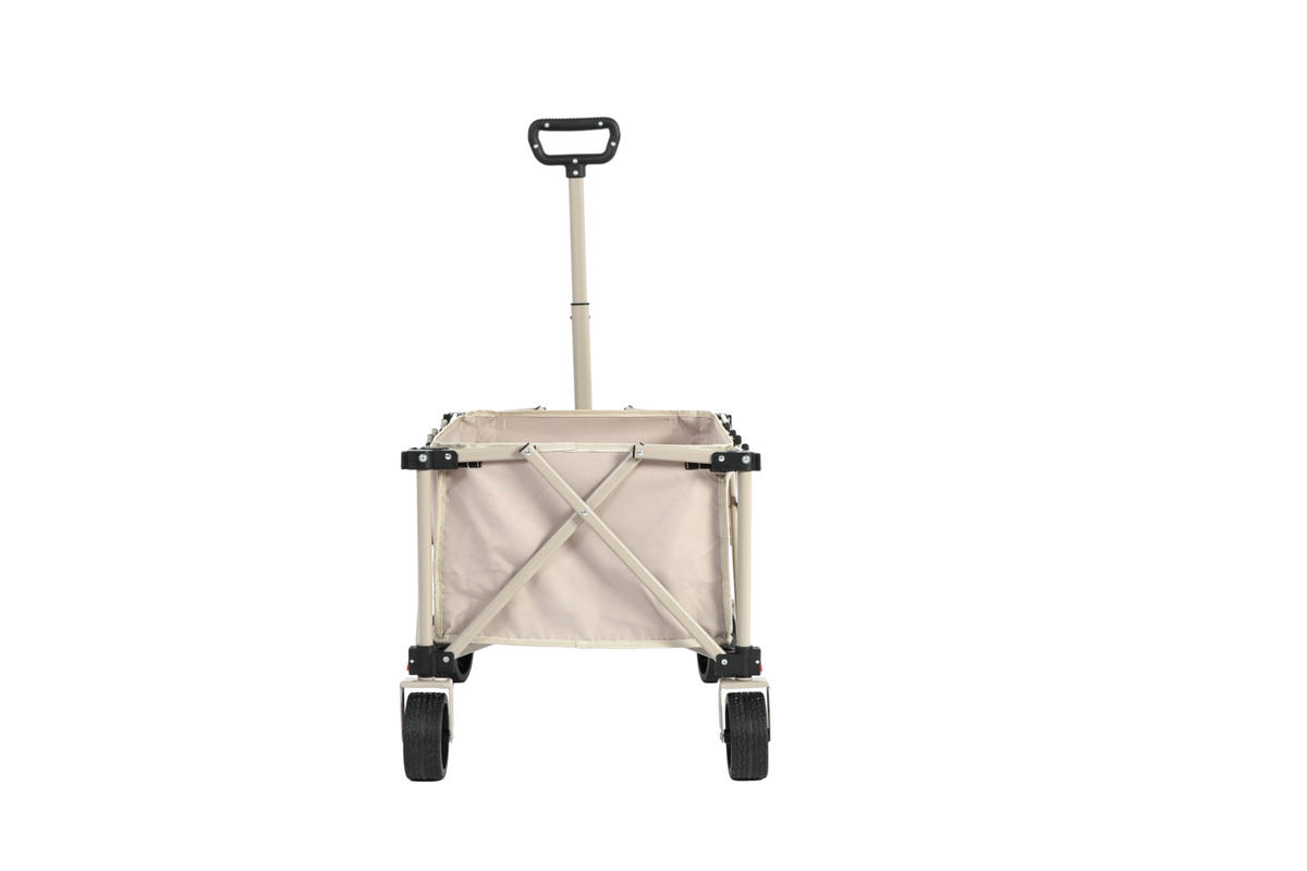 HANDWAGEN, geländegängig faltbar, verstellbarer Griff, beige - Beige, Metall (34/19/43.5cm) - Vallsero