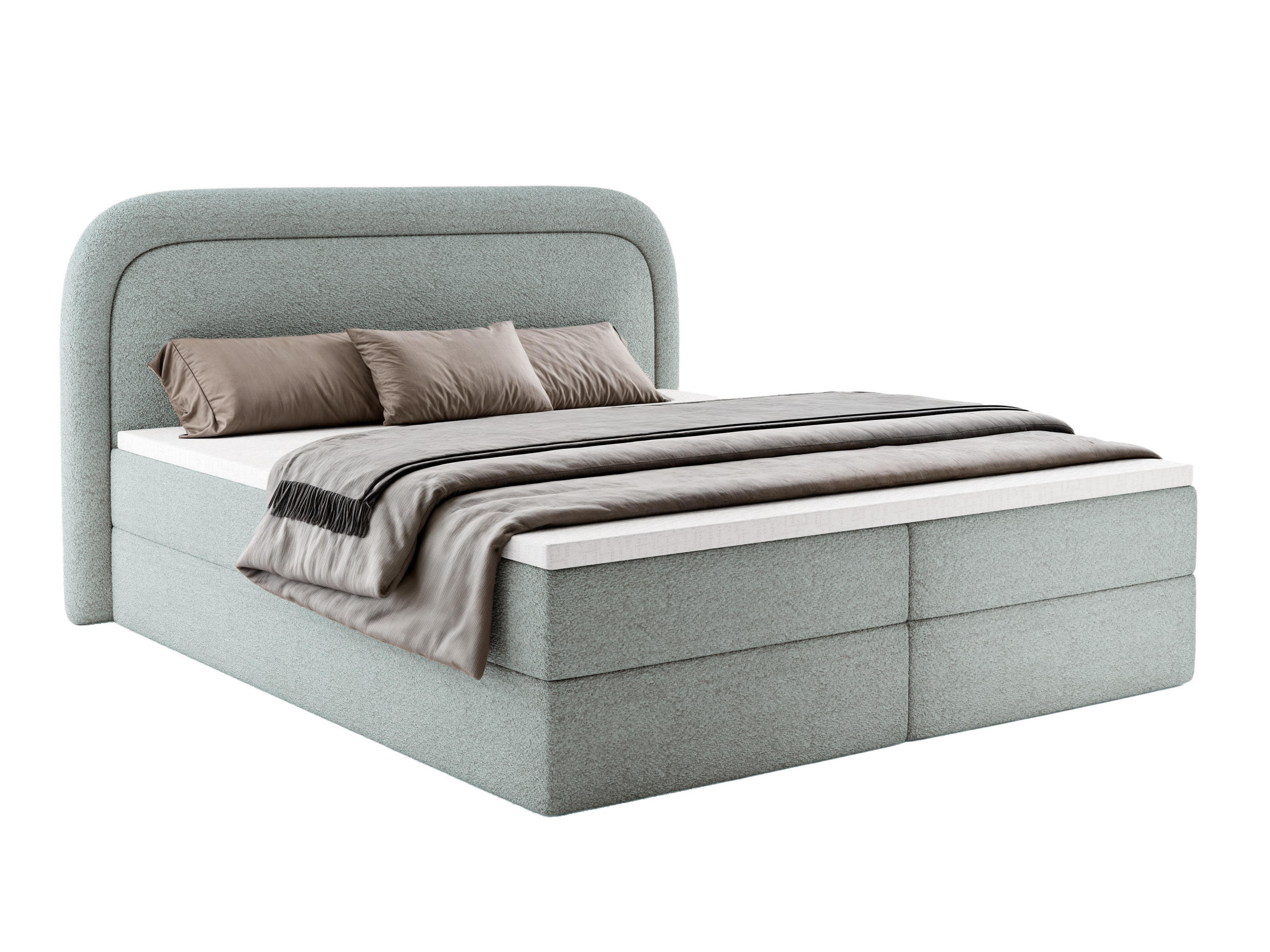 Luxkor24 Boxbett Mintgrün 160x200 cm