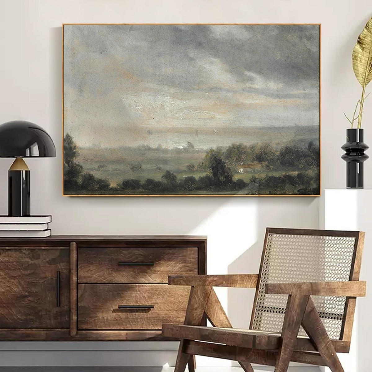LEINWANDBILD mit Rahmen Holz 60 x 90 cm Naturlandschaft - Multicolor, Holz (60/0.5cm)