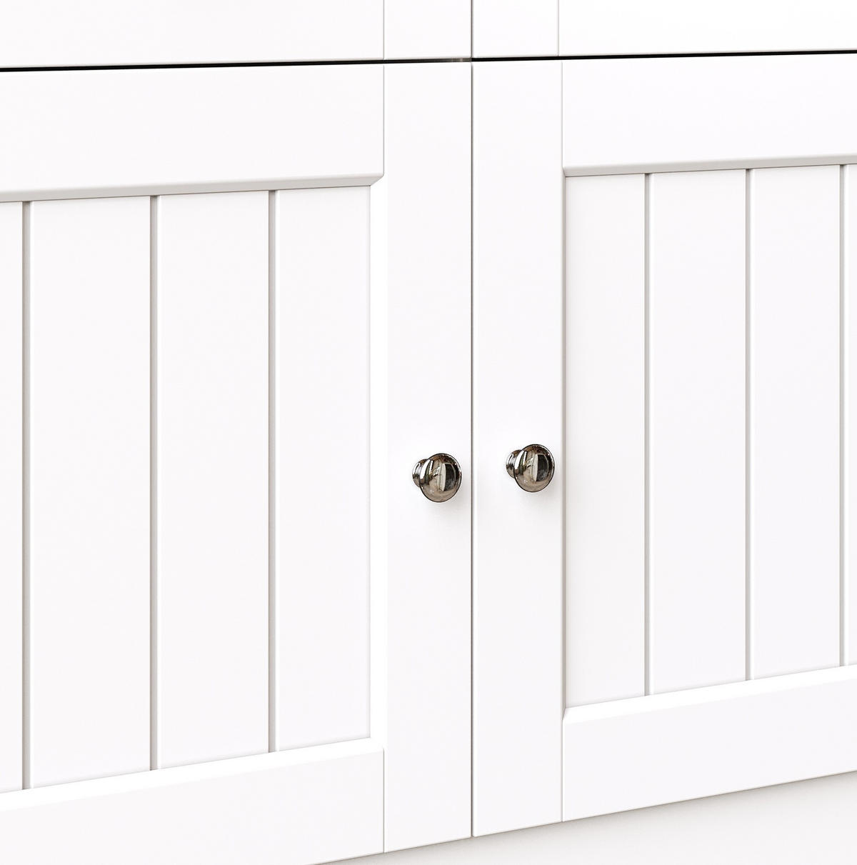 KÜCHENSCHRANK mit LED-Beleuchtung 140x40x175 cm MDF White - Weiß, Holzwerkstoff (40/175/140cm) - Meubliv