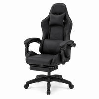 GAMING-STUHL Akron Schwarz Verstellbar Ergonomisch - Schwarz, Kunststoff (63/112/75cm) - Concept Usine