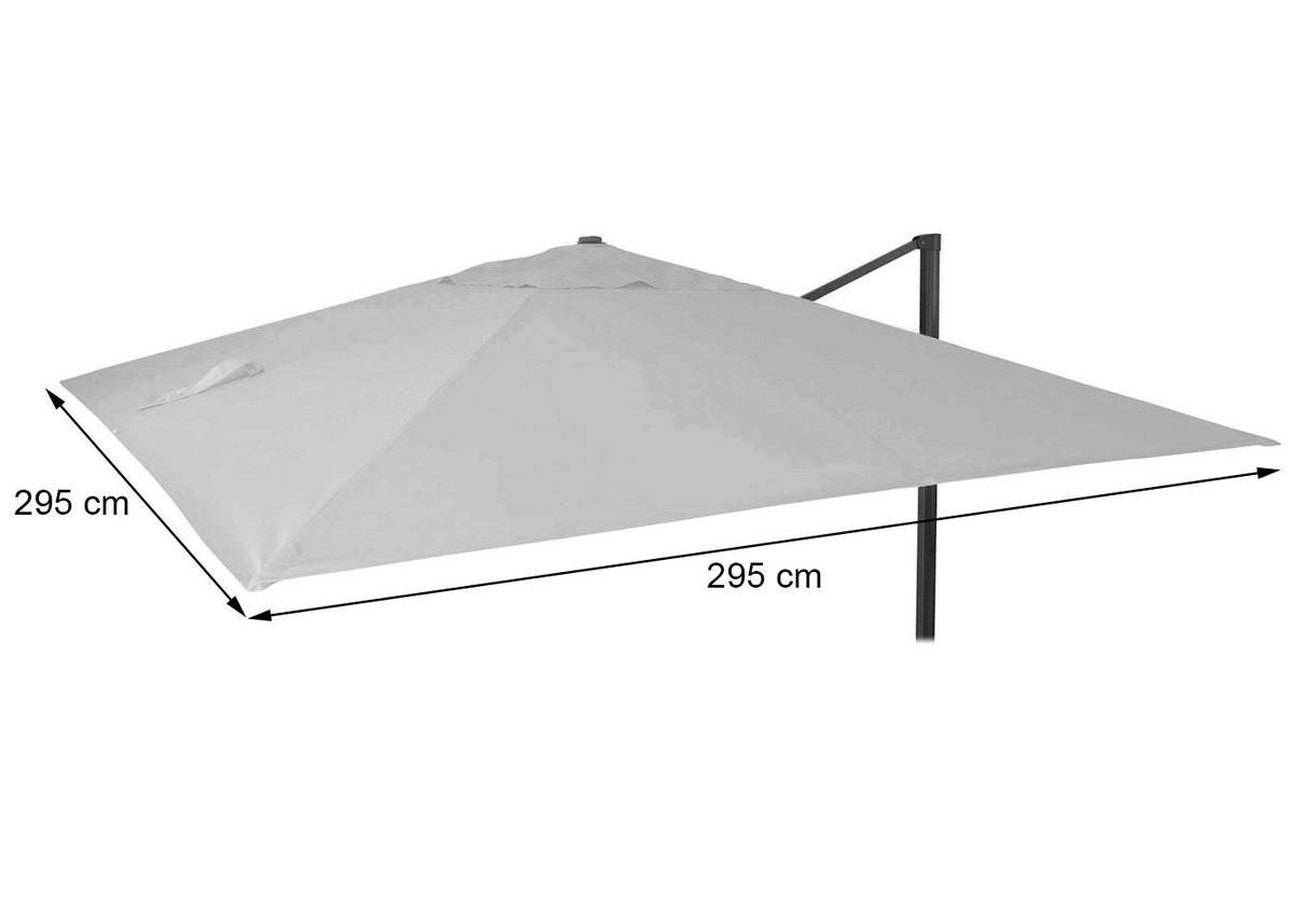 ERSATZ-BEZUG FÜR SCHIRM Braun - Braun, Textil (295/295cm) - MCW