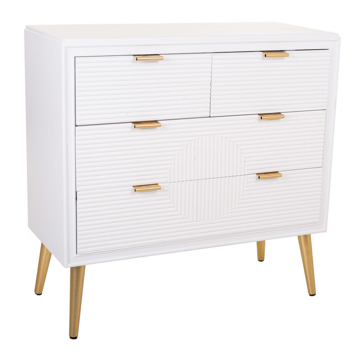 KOMMODE 80x37x78 cm - Weiß, Holzwerkstoff (80/78/37cm) - Wanderlust