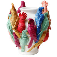 OBJEKTVASE Parrot Party bunt - Multicolor, Kunststoff (27cm) - FURNARO