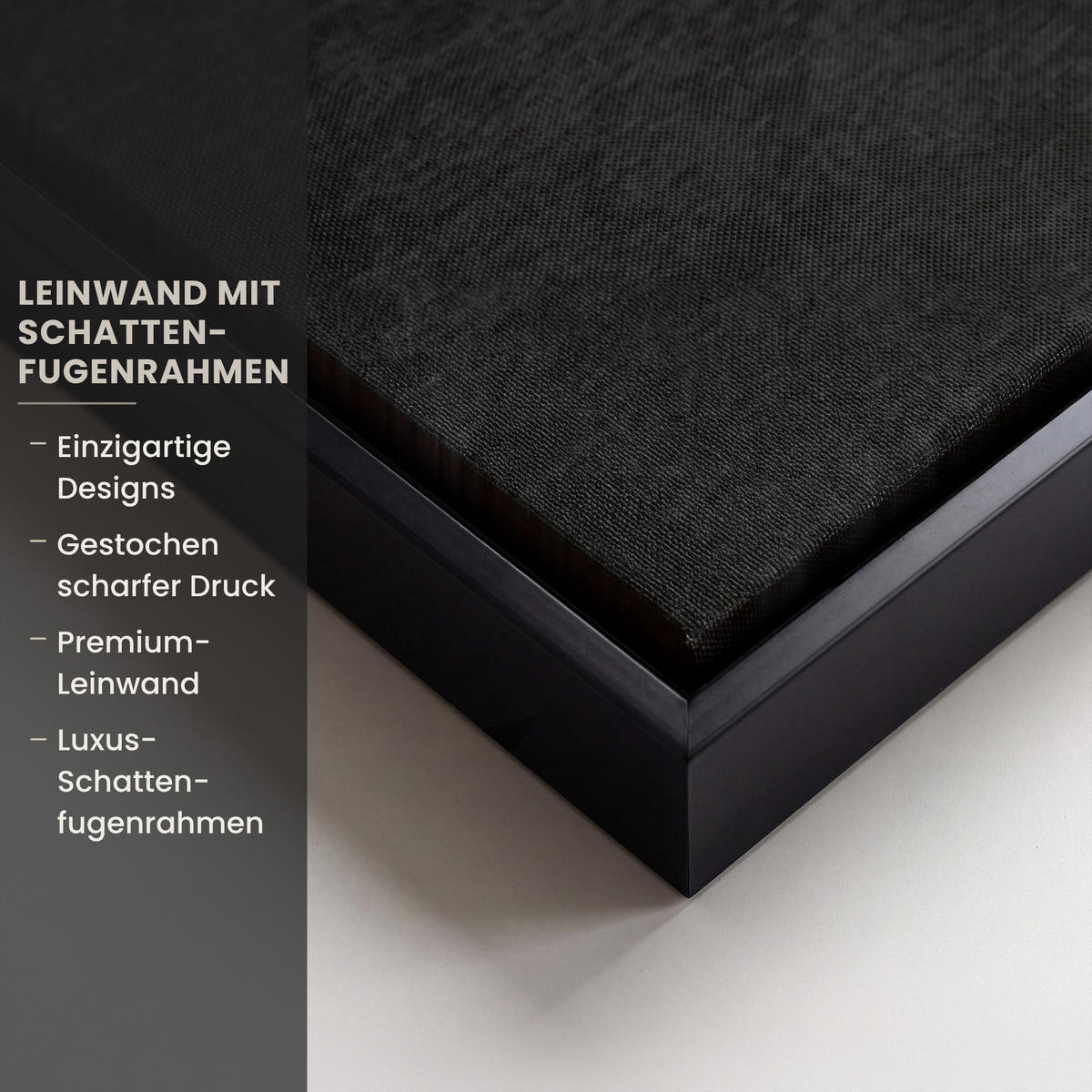LEINWAND Bilder mit Rahmen - Goldene Berge bei Mondschein - 100x150 - Goldfarben, Textil (100/150cm) - MuchoWow