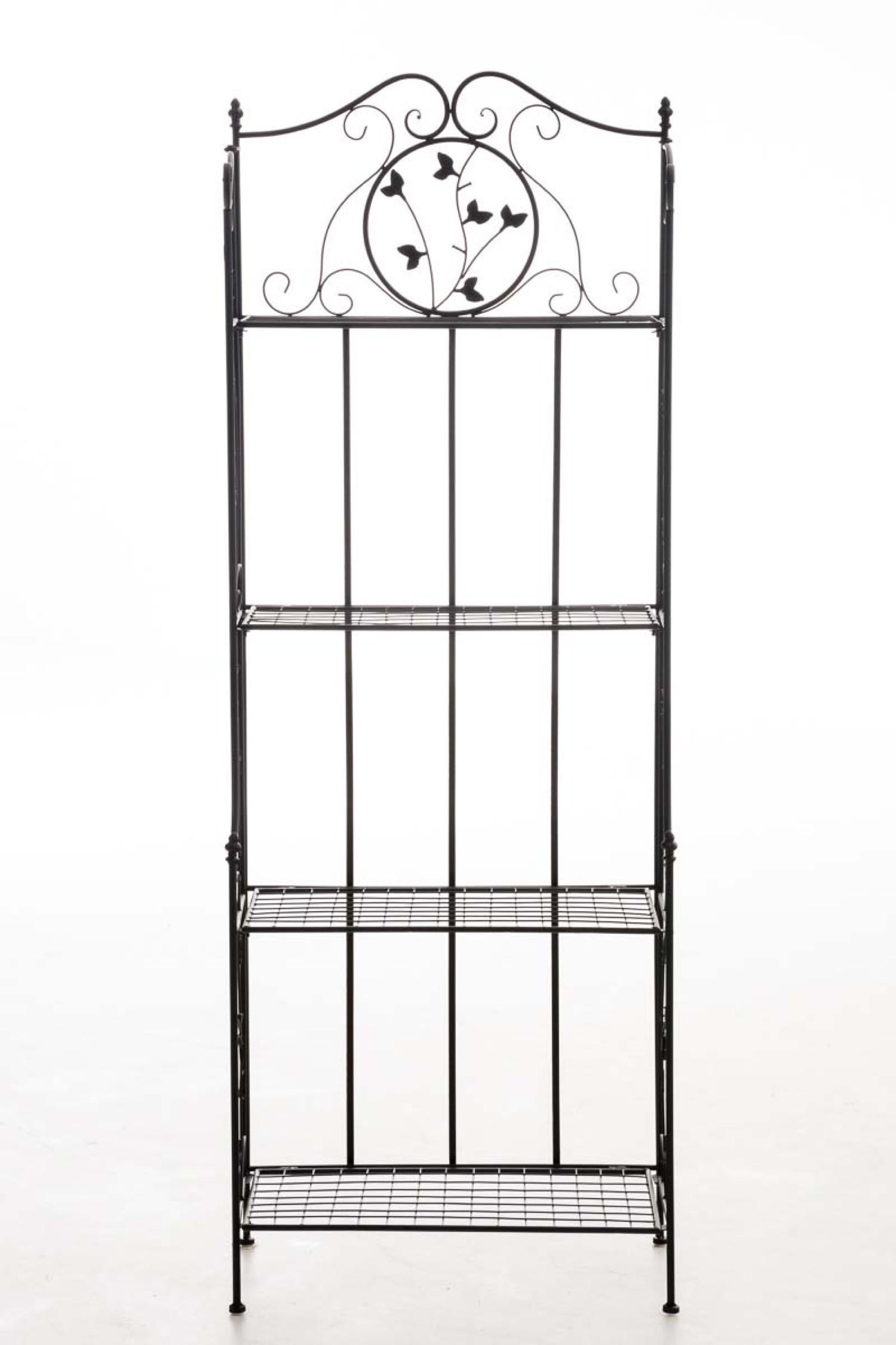 STANDREGAL Aaron schwarz - Schwarz, Metall (60/158/33cm) - TPFGarden