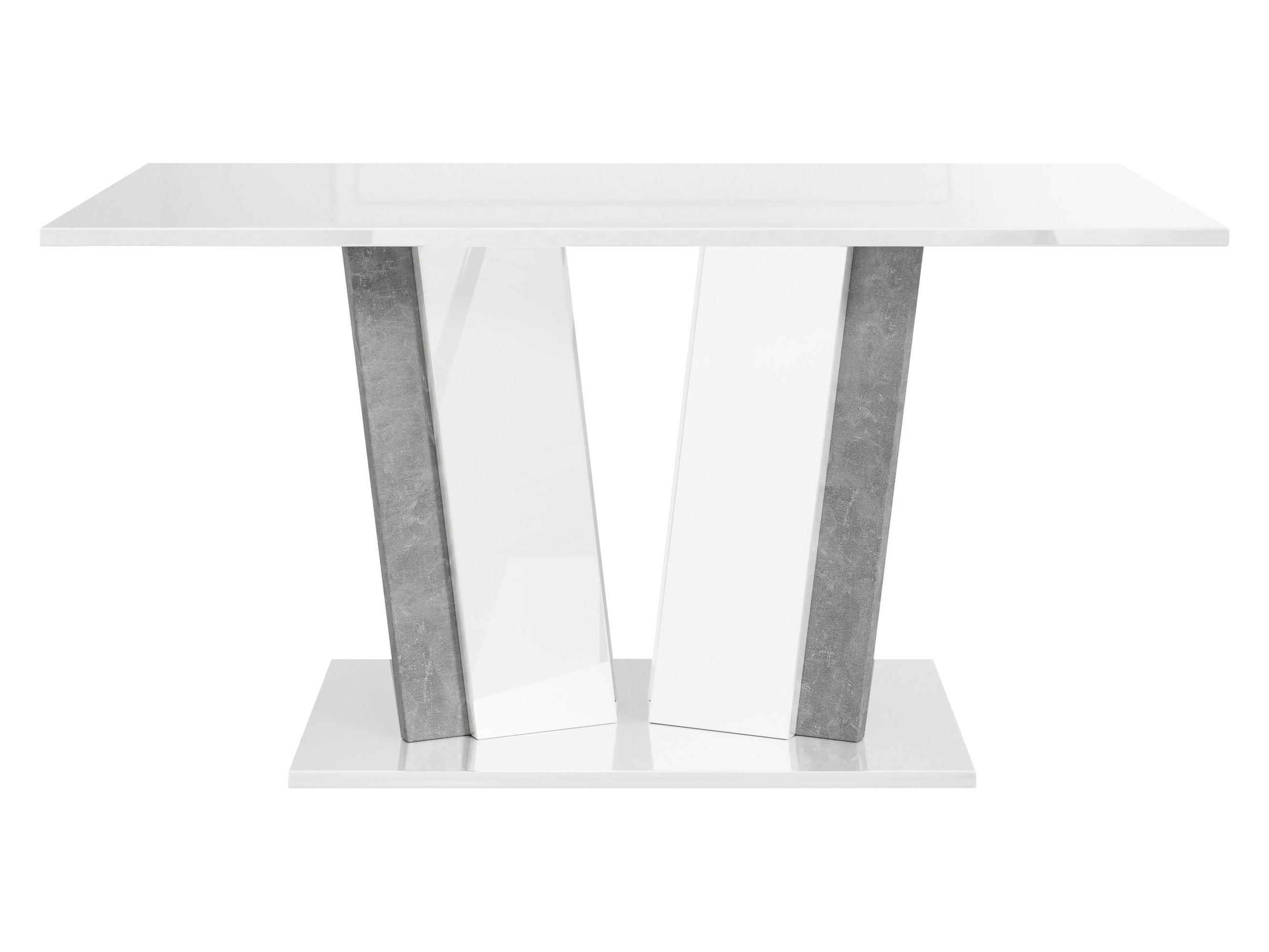 COUCHTISCH Doha II - Weiß Hochglanz/Grau, Holzwerkstoff (60/100/55cm) - MIRJAN24