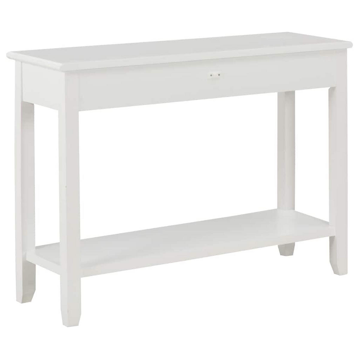 KONSOLENTISCH Weiss 110/35/80 Cm Holz - Weiß, Holz (110/35/80cm) - vidaXL