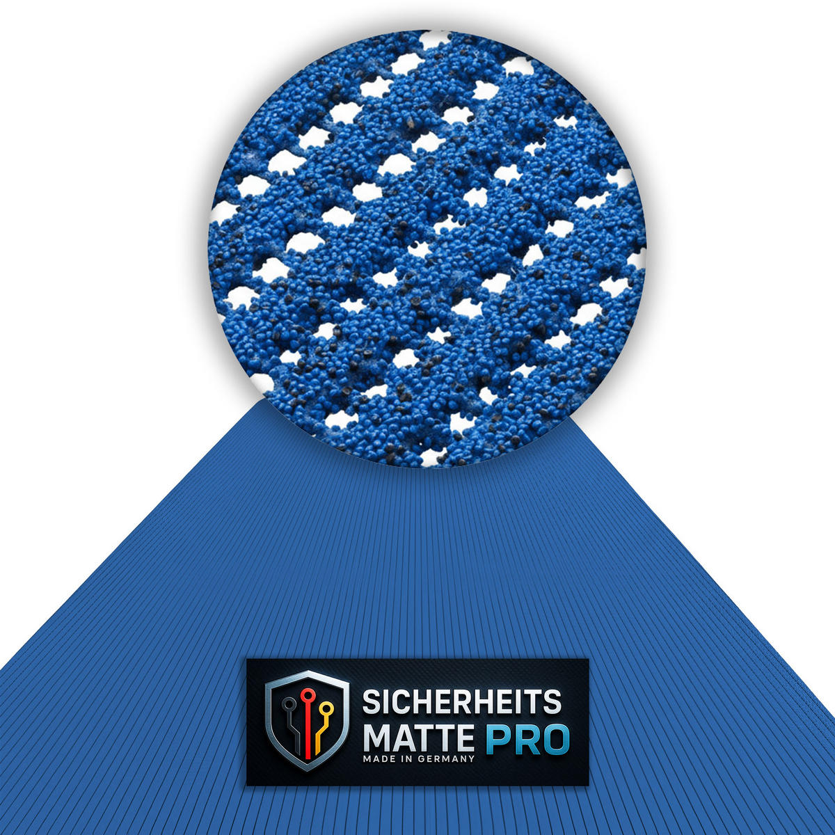 SICHERHEITSMATTE SafeStep PRO Blau 1,20 x 4,50 Meter - Blau, Kunststoff (120/450cm) - Melius Vivere