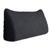 RÜCKENKISSEN Plüsch Schwarz 140 cm - Schwarz, Textil (50/140cm) - Vercart