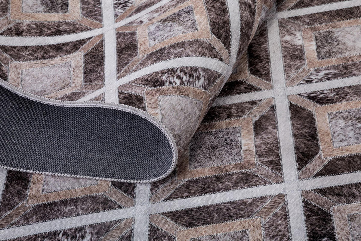 KURZFLORTEPPICH Serena 50x80 cm - Braun, Textil (50/80cm) - Gino Falcone