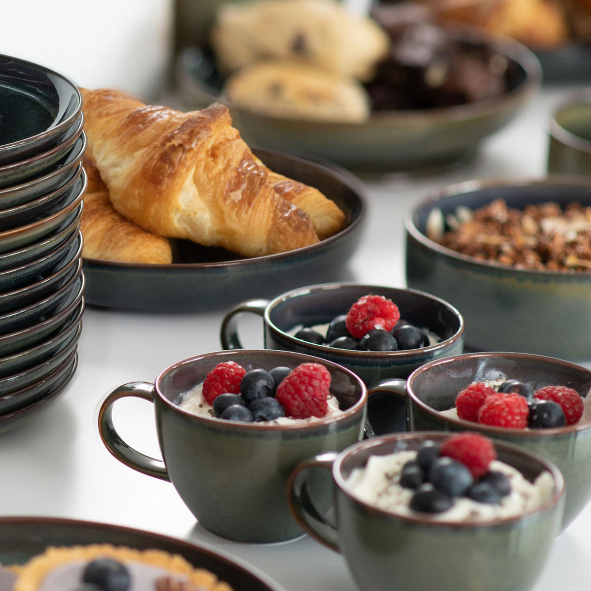 KAFFEESERVICE Crafted Breeze 18er Set - Grün, Keramik (1/1/1cm) - like.Villeroy & Boch