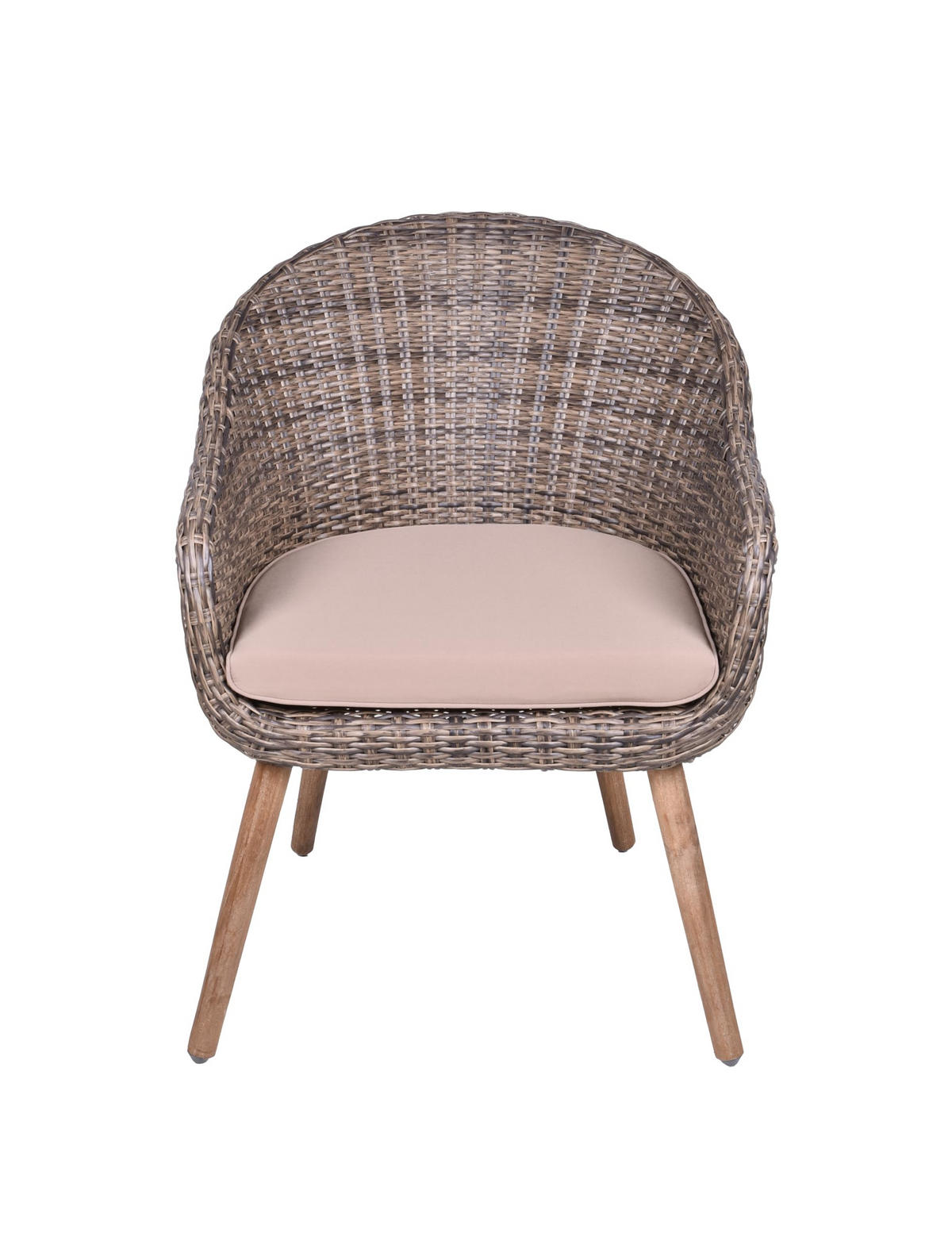 GARTEN-SITZGRUPPE Extra Gartenmöbel-Set - Braun, Holz - DELUKE