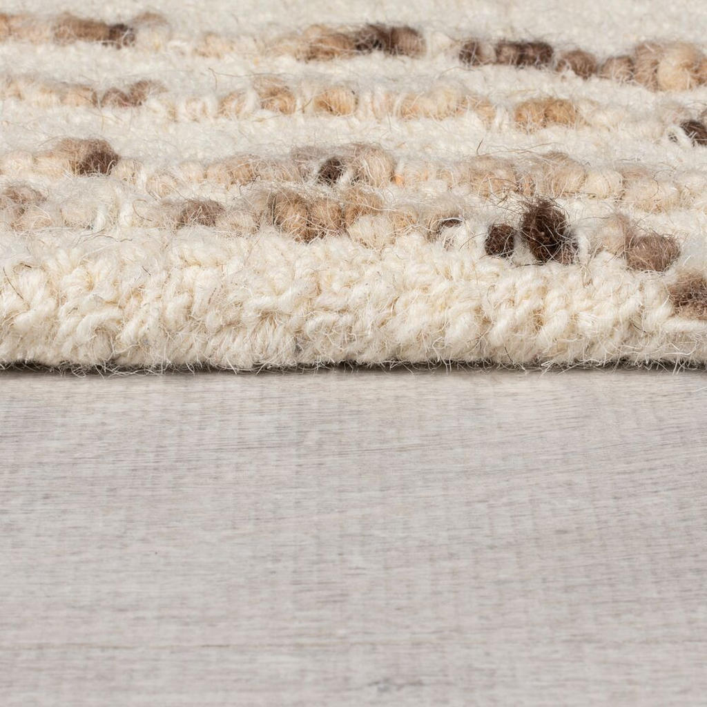 Thumbnail - Kadima Design Wollteppich, Natur, Textil, Abstrakt, Rechteckig, 80x150 cm, in verschiedenen Größen erhältlich, strapazie...