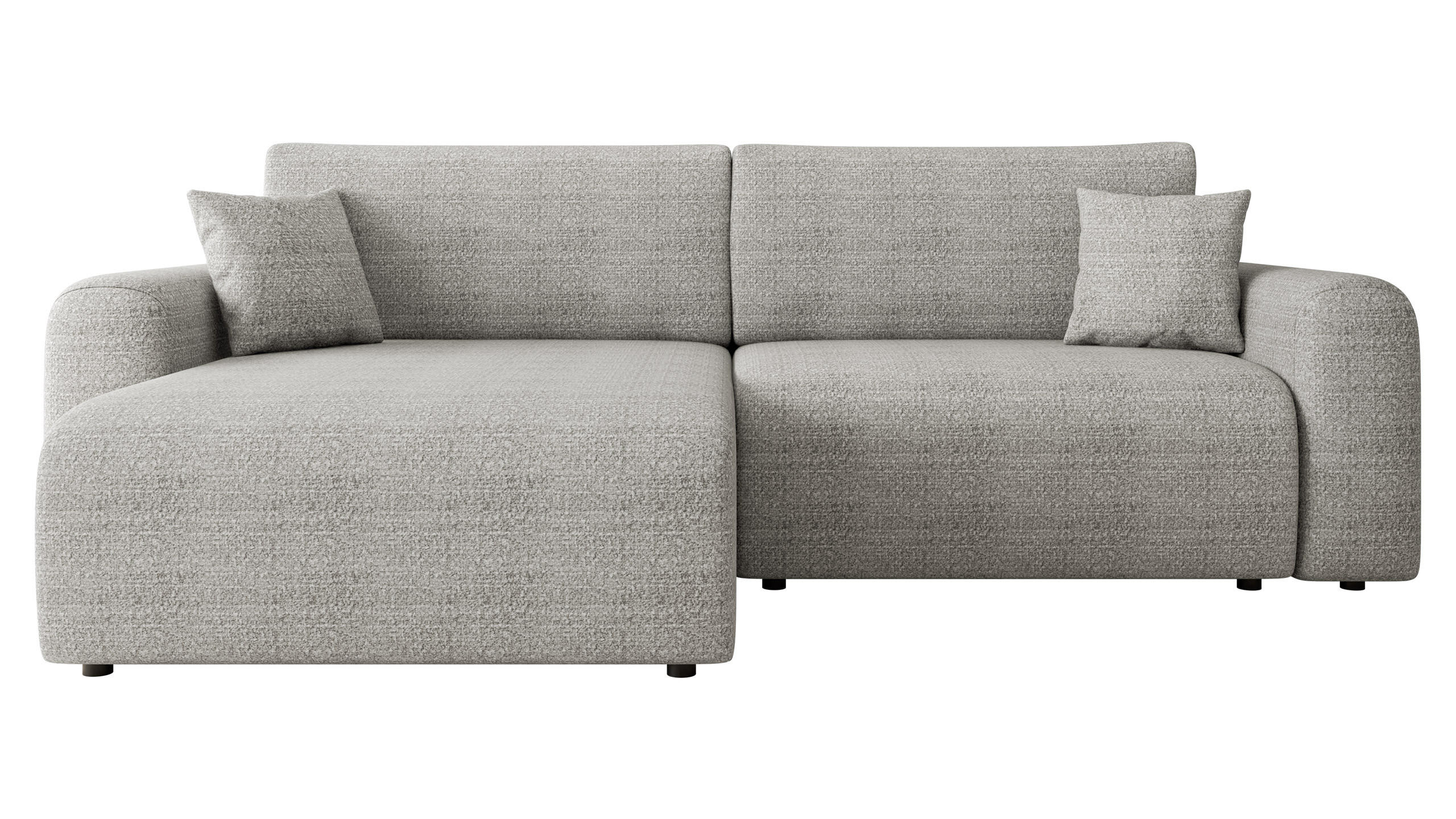 Mirjan24 Ecksofa Hellgrau 245x145 cm