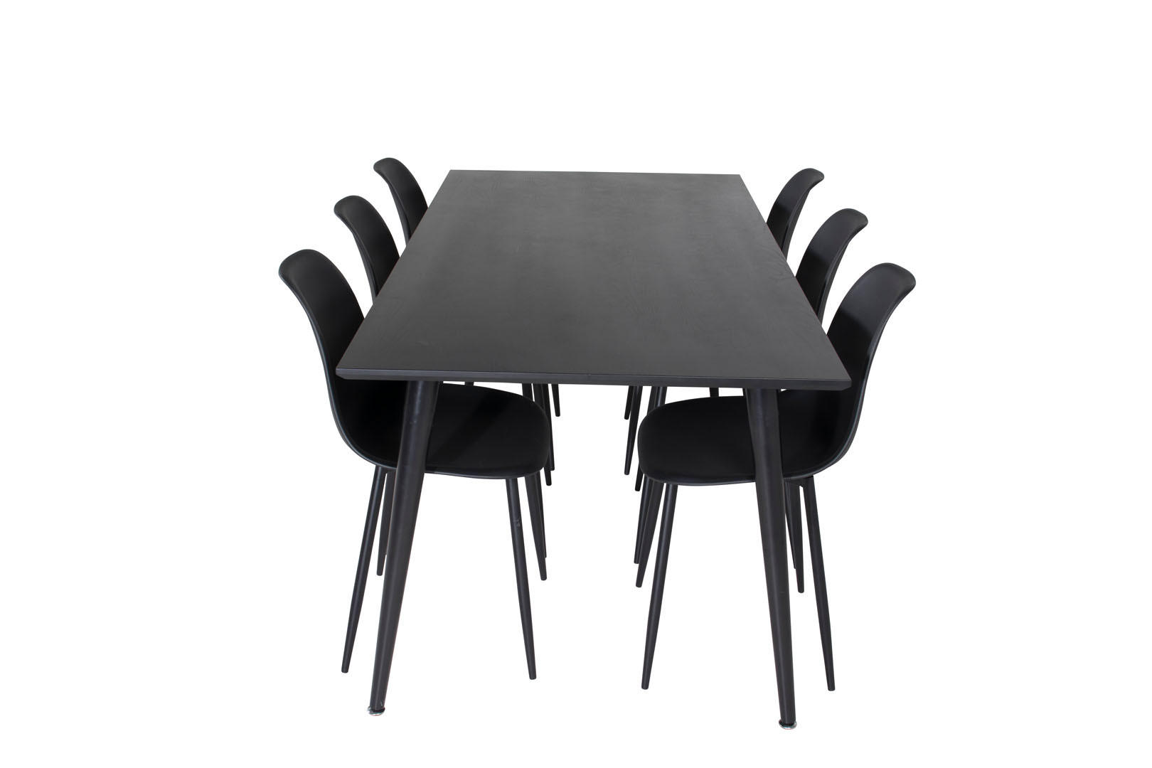 TISCHGRUPPE Schwarz - Schwarz, Holzwerkstoff (90/75/180cm) - ebuy24
