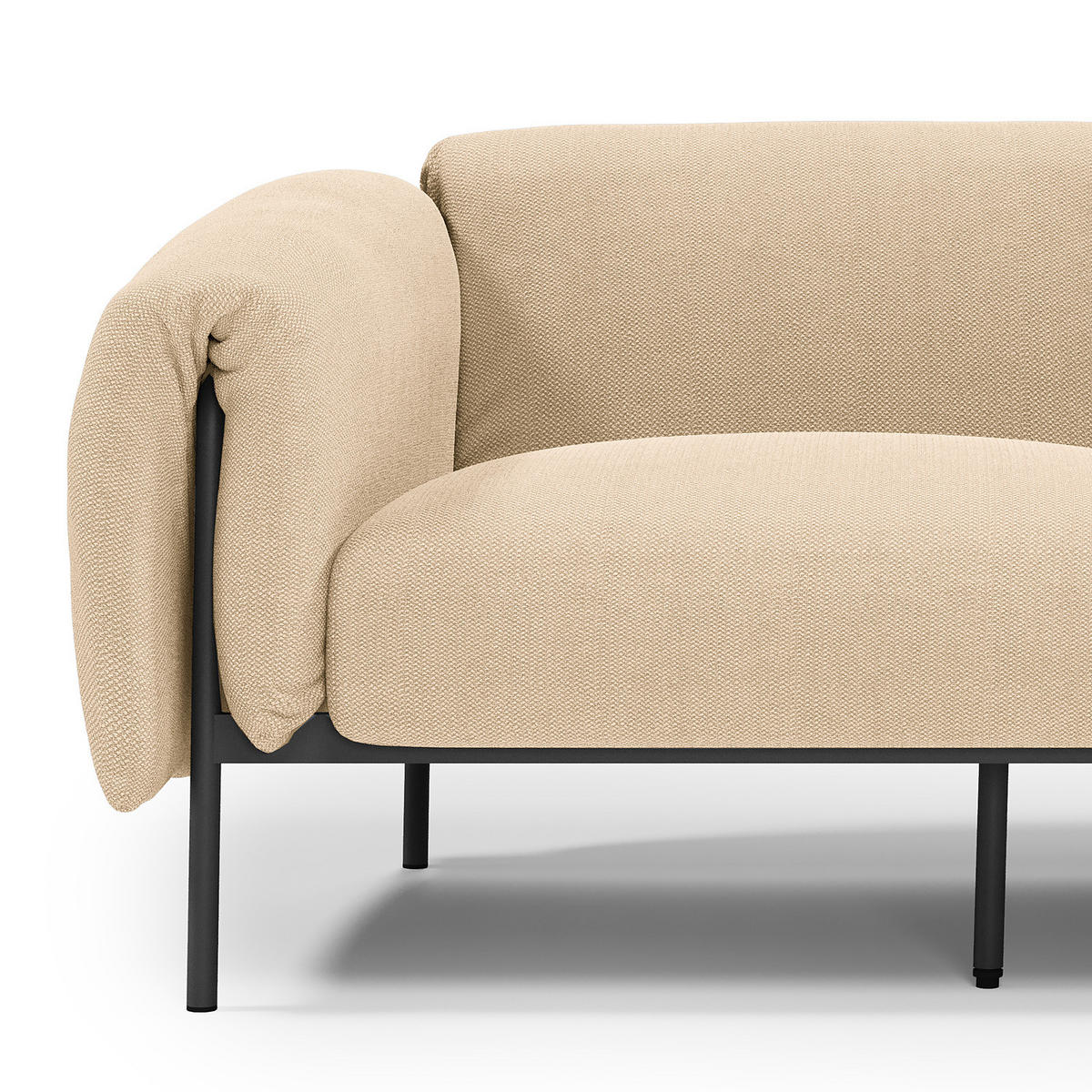 2-SITZER OUTDOOR-SOFA - Beige, Textil/Metall (184/70/98cm) - home24