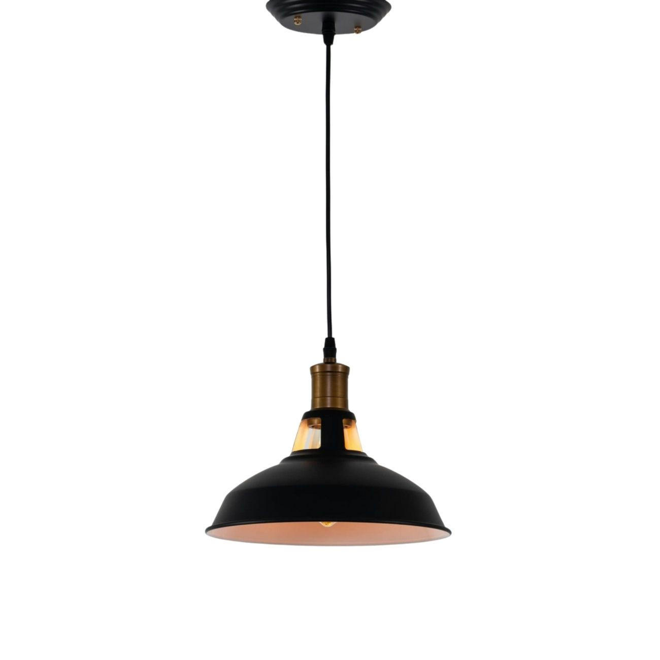 HÄNGELEUCHTE Aster, Schwarz, 18.5cm - Schwarz, Metall (120/27/18.5cm) - KOSILUM