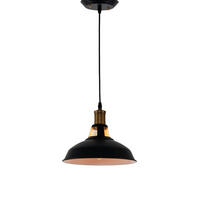 HÄNGELEUCHTE Aster, Schwarz, 18.5cm - Schwarz, Metall (120/27/18.5cm) - KOSILUM