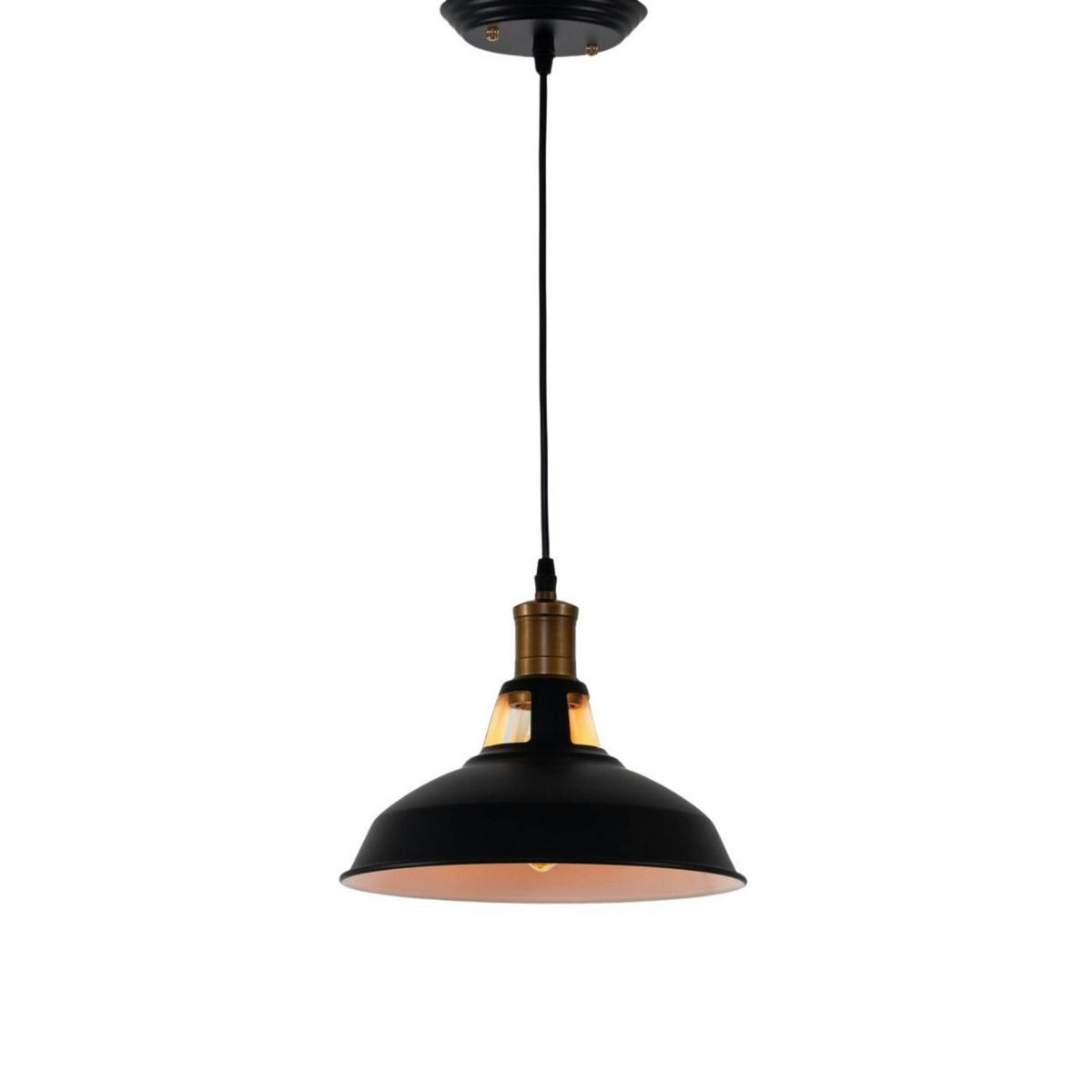 HÄNGELEUCHTE Aster, Schwarz, 18.5cm - Schwarz, Metall (120/27/18.5cm) - KOSILUM