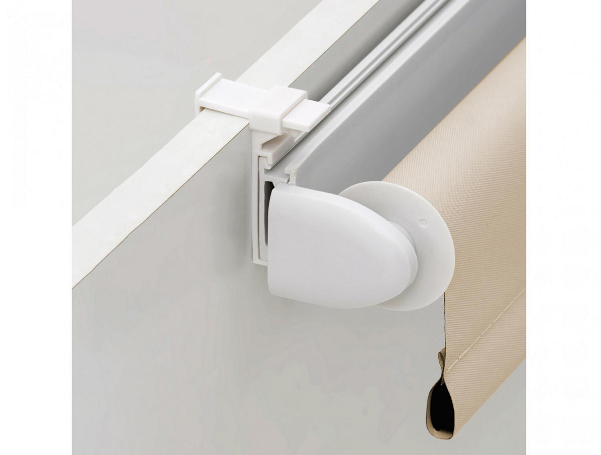 ROLLO Easyfix Polyester Opaque Cream 72x180 - Creme, Textil (72/180/1cm) - Purline