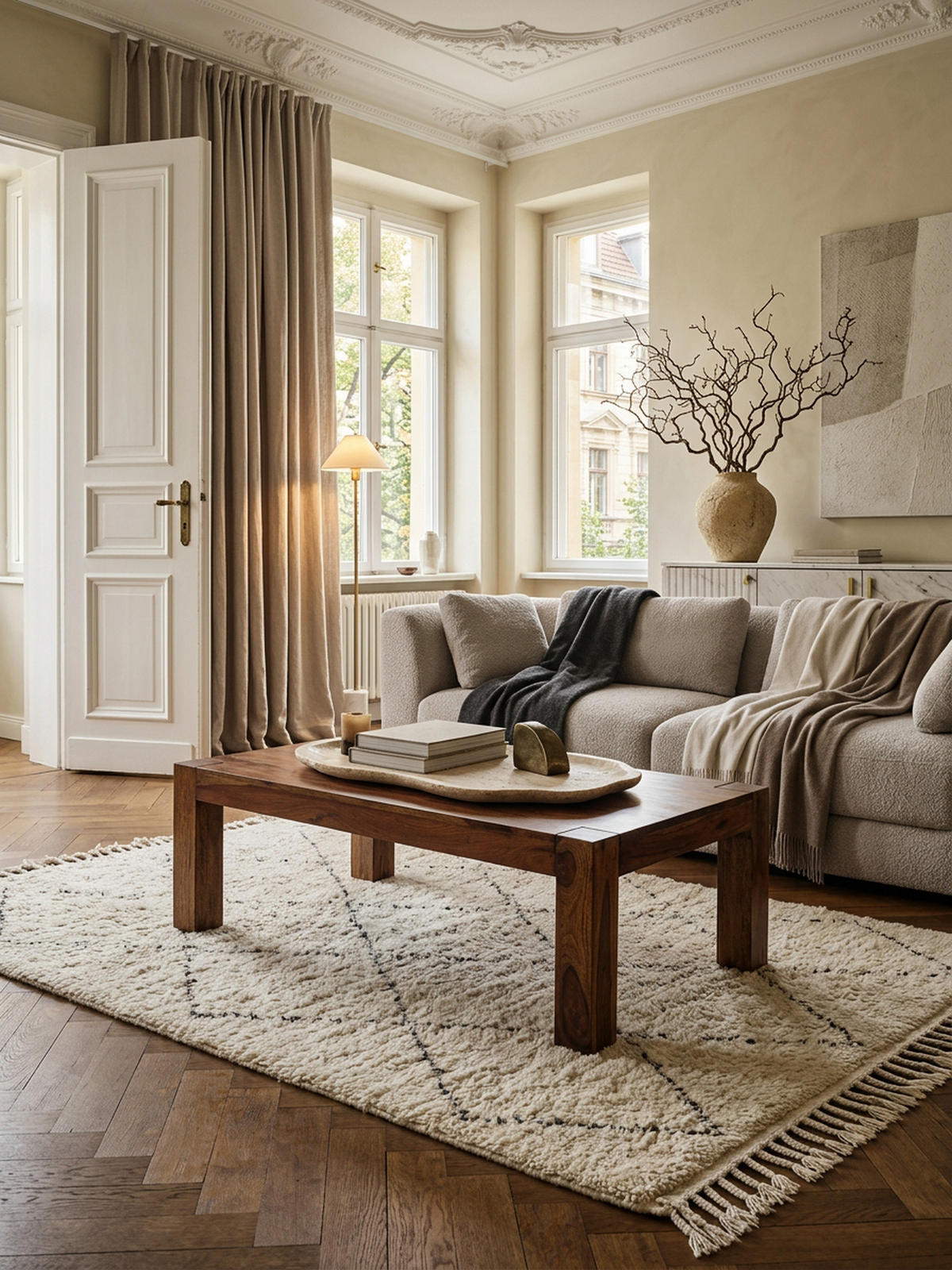 COUCHTISCH aus Akazienholz, rustikal, quadratisch, handgefertigt, Braun 110x60x40 cm - Braun, Holz (60/110/40cm) - KADIMA DESIGN