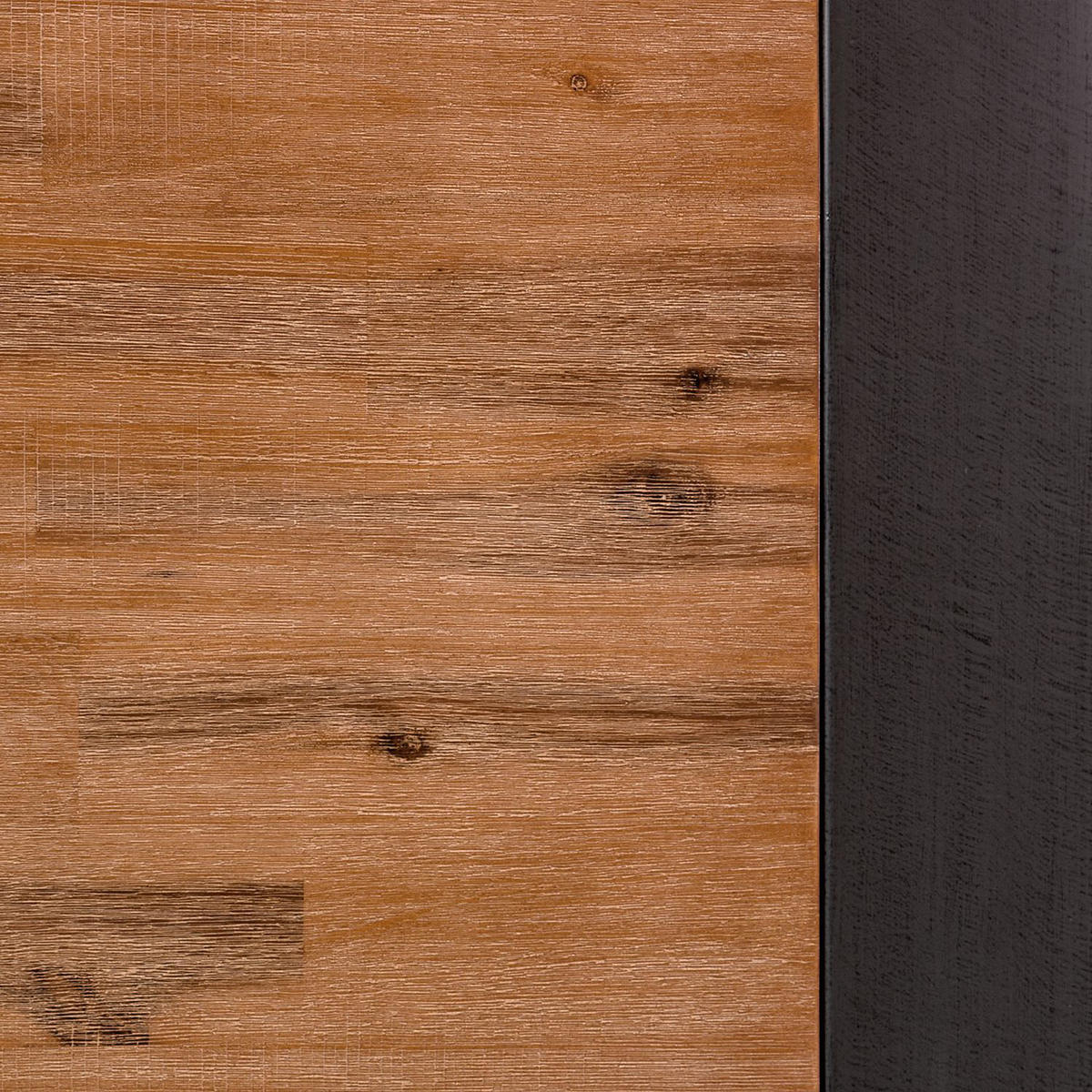 ESSTISCH mit Ausziehfunktion - Akazie massiv / Metall - Akaziefarben, Holz (90/140/76cm) - home24