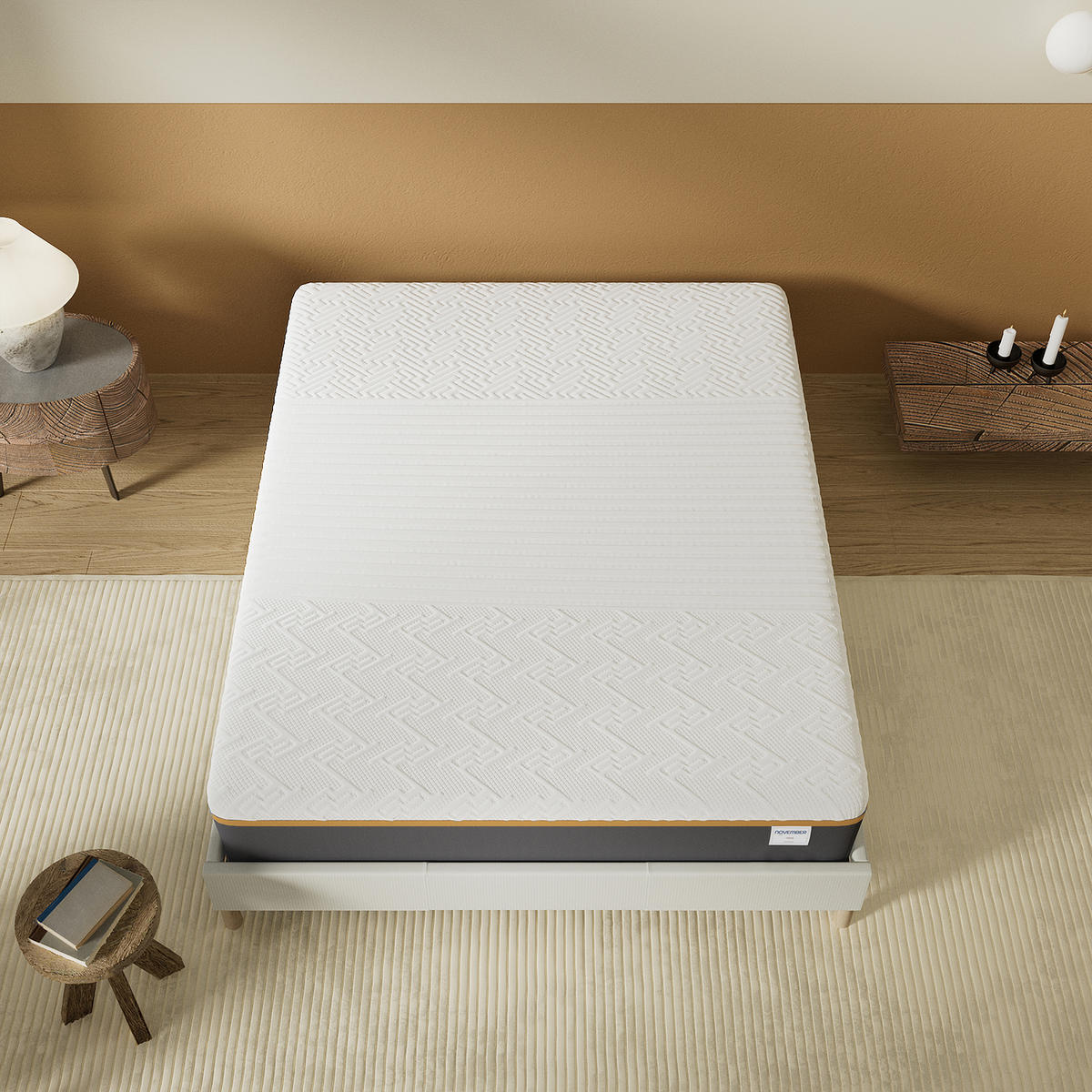 LATEXMATRATZE höhe 28cm 90x200cm H5 - Weiß, Naturmaterialien (90/200cm) - November Sleep