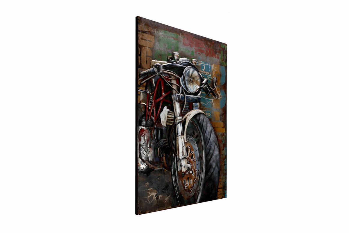 METALLBILD Bunt 60/90 cm - Multicolor, Metall (5/90cm) - KUNSTLOFT