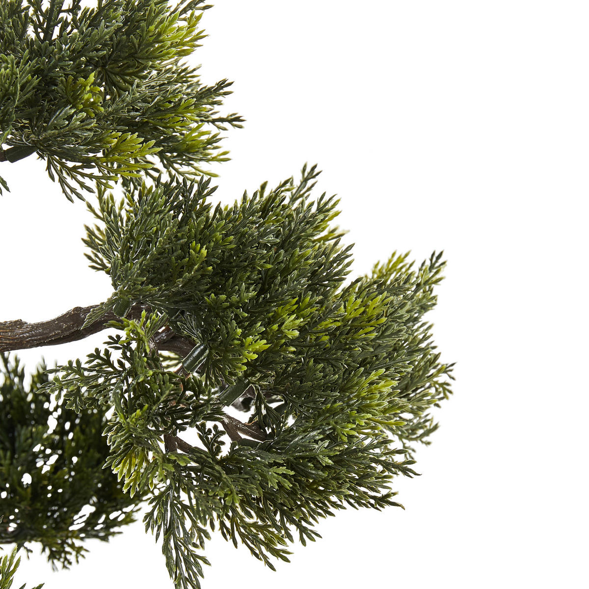 UMĚLÁ ROSTLINA v květináči 44 cm Zelená/Černá Pine - černá/zelená barva, plast (44cm) - Beliani