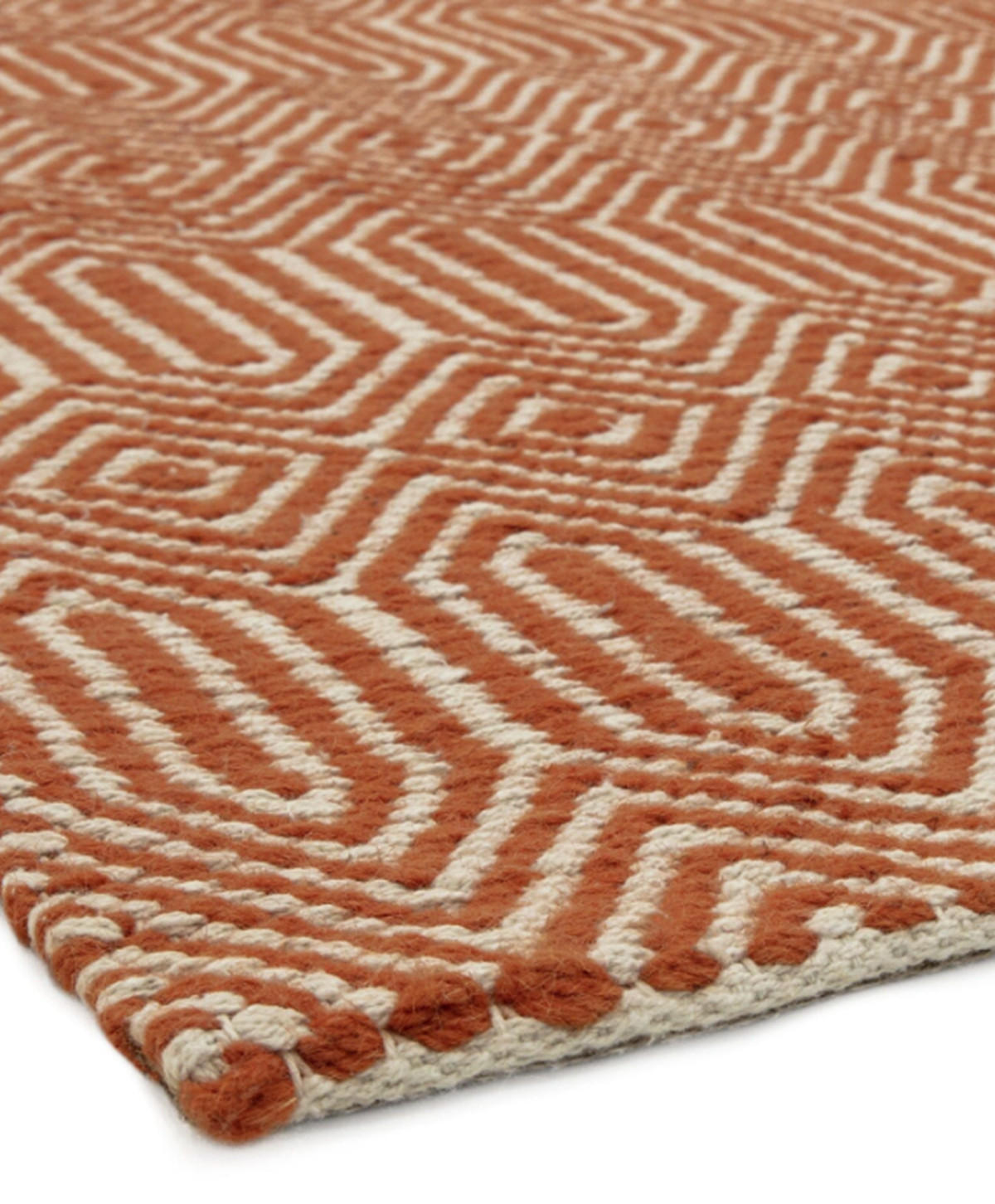 TEPPICH handgewebt Berber Wolle & Baumwolle SILWAN Orange 100 x 150 cm - Orange, Naturmaterialien (100/150cm) - Novatrend