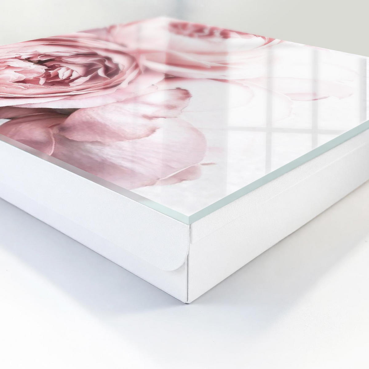 SCHLÜSSELBOX Weiß 30x30 cm – Türöffnung nach rechts - Pinke Schönheit - Pink, Metall (30/30/5cm) - TULUP