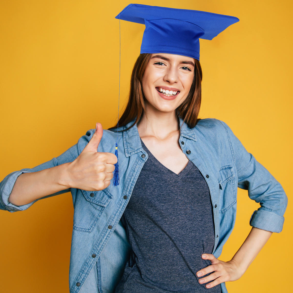 2XDOKTORHUT - Blau, Textil (28/11/28cm) - Relaxdays