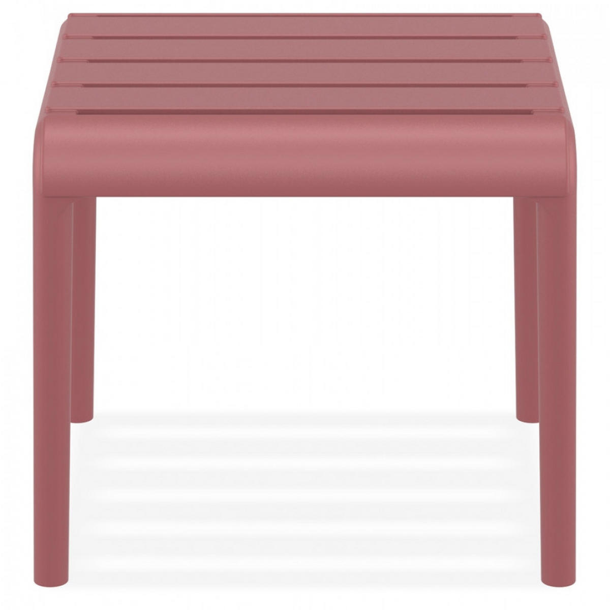 GARTEN-LOUNGETISCH Rot 42x41x40 cm - Rot, Kunststoff (41/42/40cm) - AlterEgo