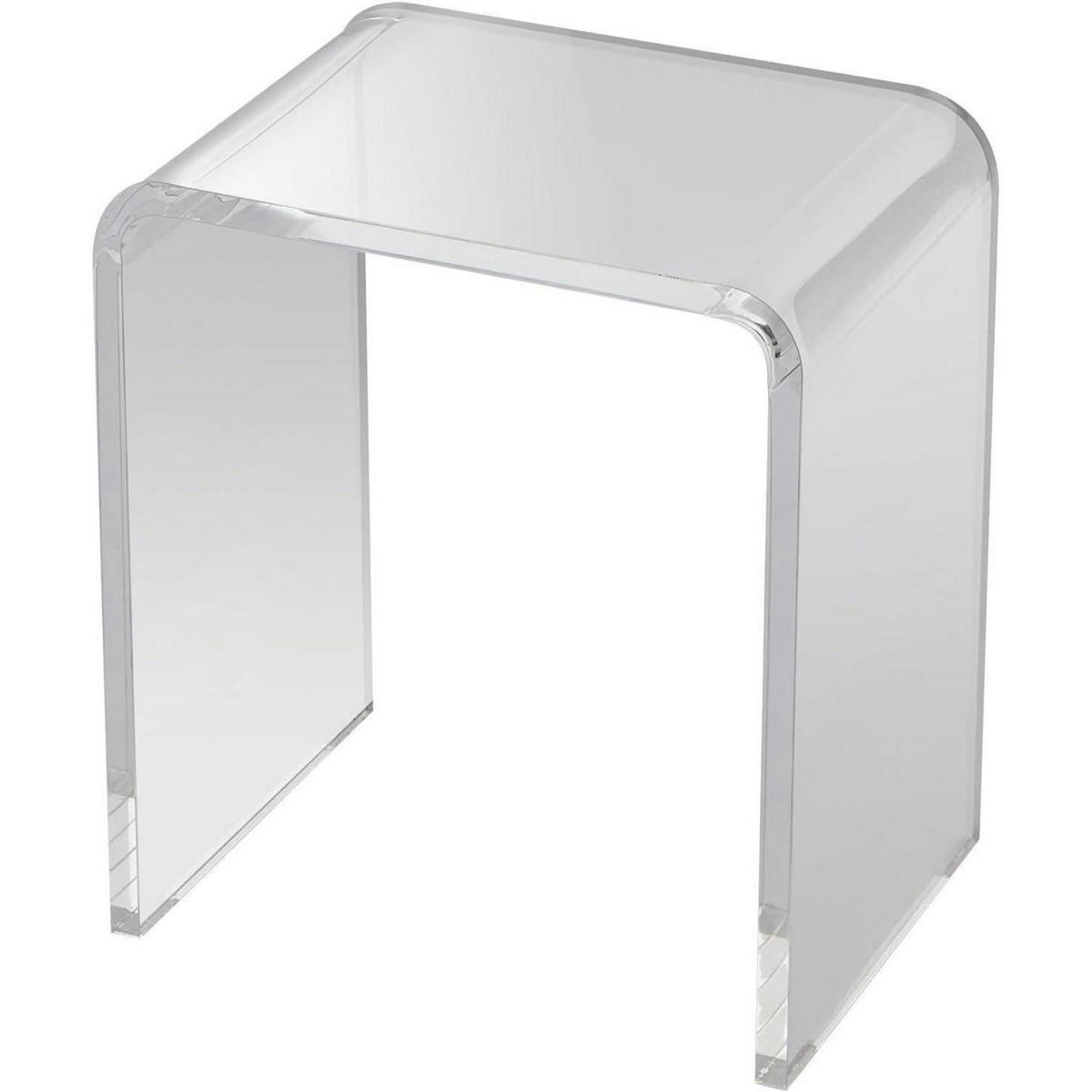 BEISTELLTISCH Acryl U-Form 415 x 305 x 460 mm - Transparent, Kunststoff (12/16/18cm)