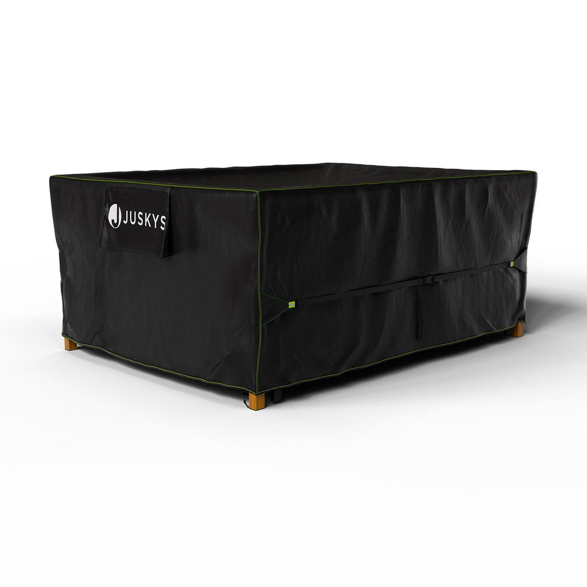 GARTENMÖBELABDECKUNG CoverSafe Pro schwarz - Schwarz, Kunststoff (182/100/242cm) - Juskys