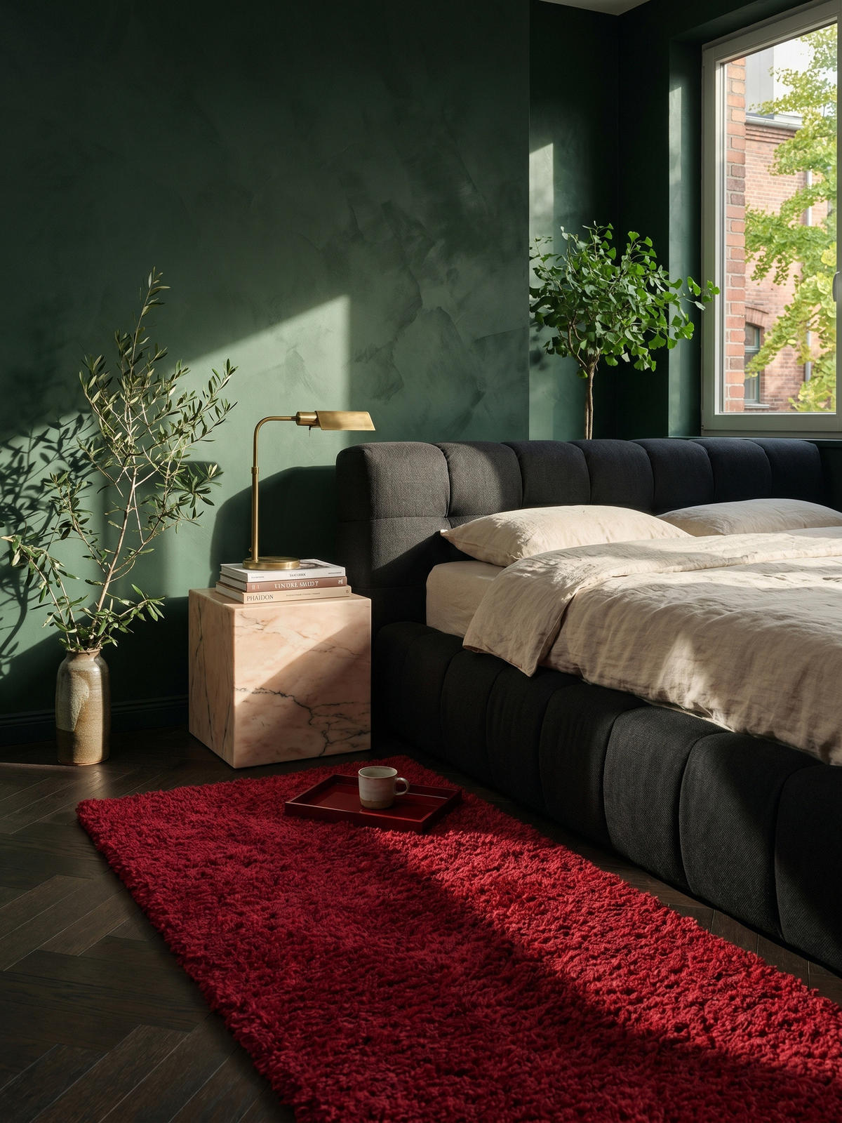 HOCHFLORTEPPICH RHEIN, einfarbig, aus Polypropylen, Rot, 80 x 150 cm - Rot, Textil (80/150cm) - KADIMA DESIGN