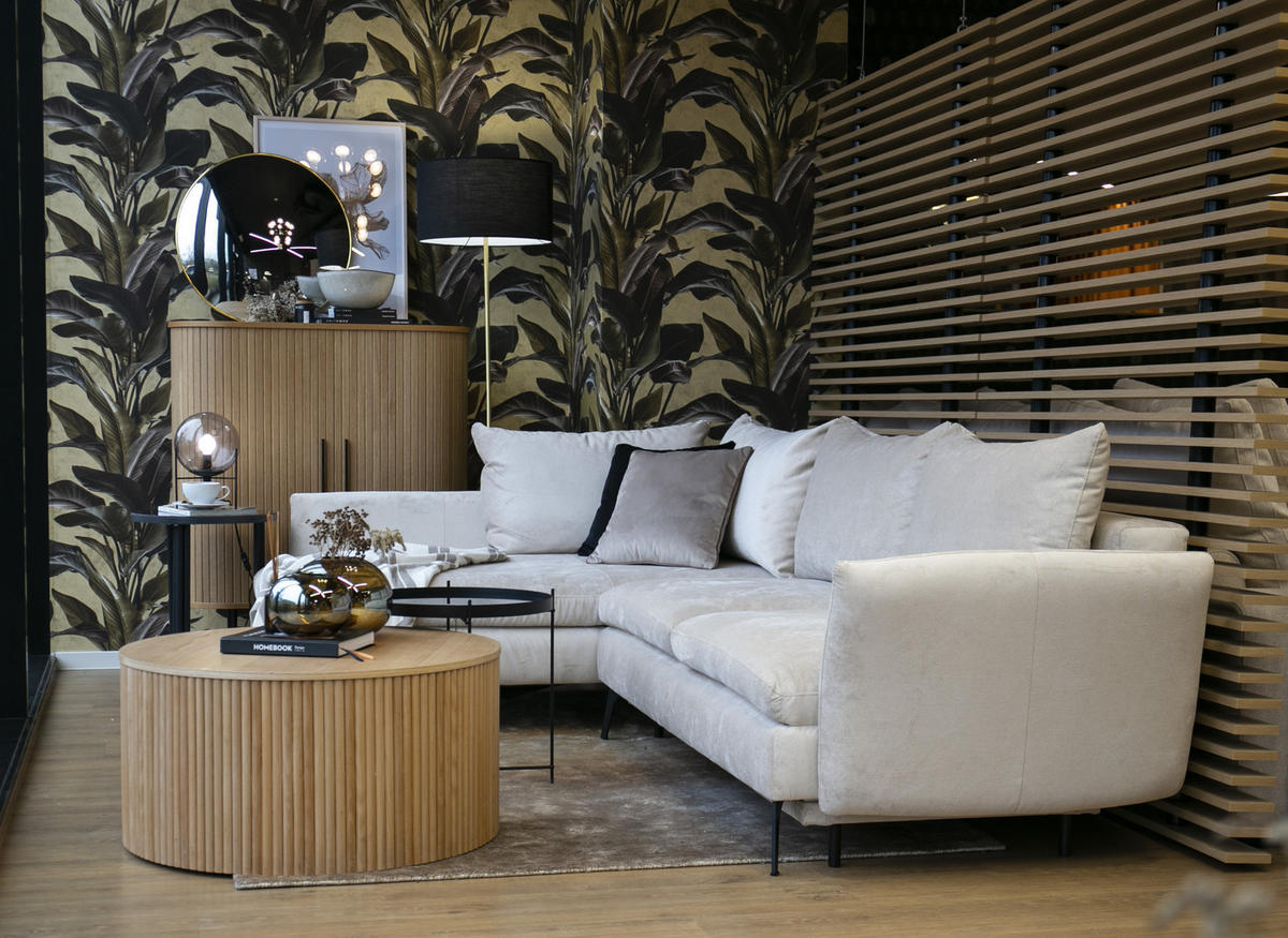 ECKSOFA Demisbal Beige mit Bettkasten - Beige, Textil (282/182cm) - Selsey