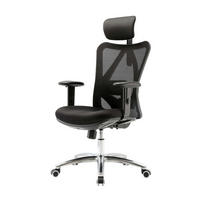 BÜROSTUHL Schwarz - Schwarz, Textil (66/129/69cm) - SIHOO