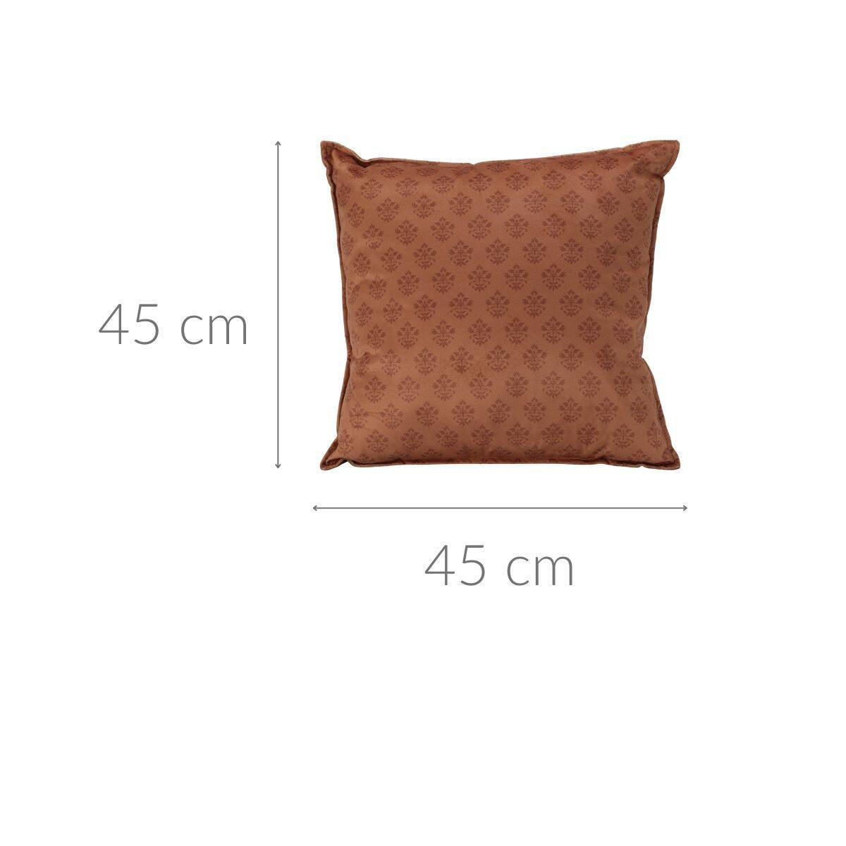 ZIERKISSEN Micromink 45/45 cm - Terra cotta, Textil (45/45cm) - Home Styling Collection