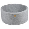 BÄLLEBAD für Kinder, Boucle, Grau Melange - Hellgrau, Textil (90/90/40cm) - MeowBaby