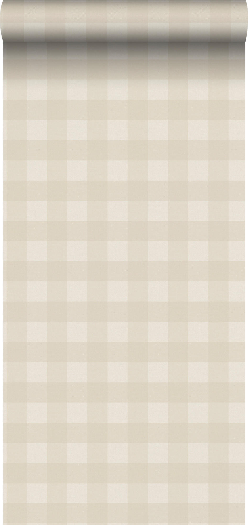 TAPETE Karomuster 53 cm x 10.05 m - Beige, Papier (53/1000cm) - Sanders & Sanders