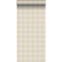 TAPETE Karomuster 53 cm x 10.05 m - Beige, Papier (53/1000cm) - Sanders & Sanders