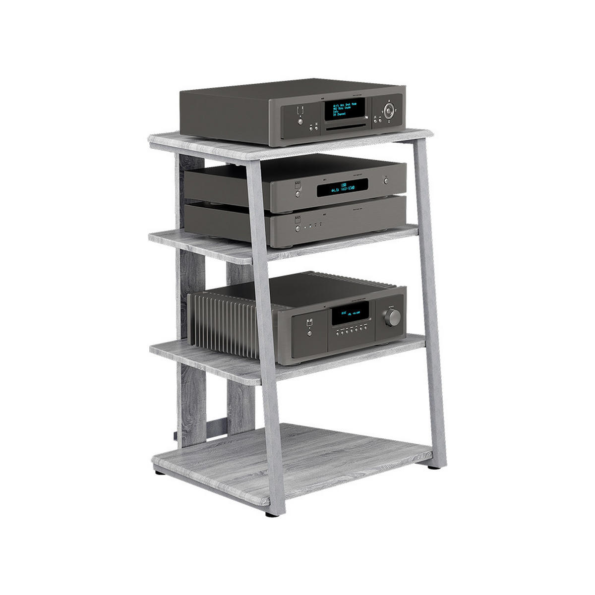 ÚLOŽNÁ POLICE Tonar Šedá - šedá, kompozitní dřevo (61/78/53cm) - Vicco