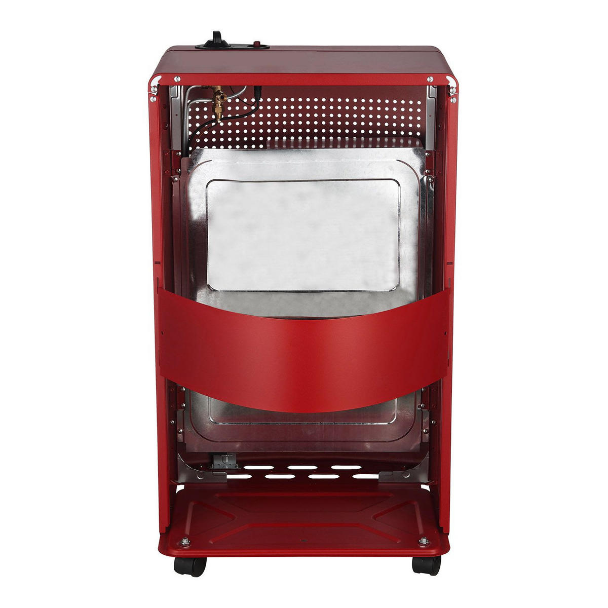 GASHEIZUNG GS42US rot - Rot, Metall (42/73/36cm) - Juskys