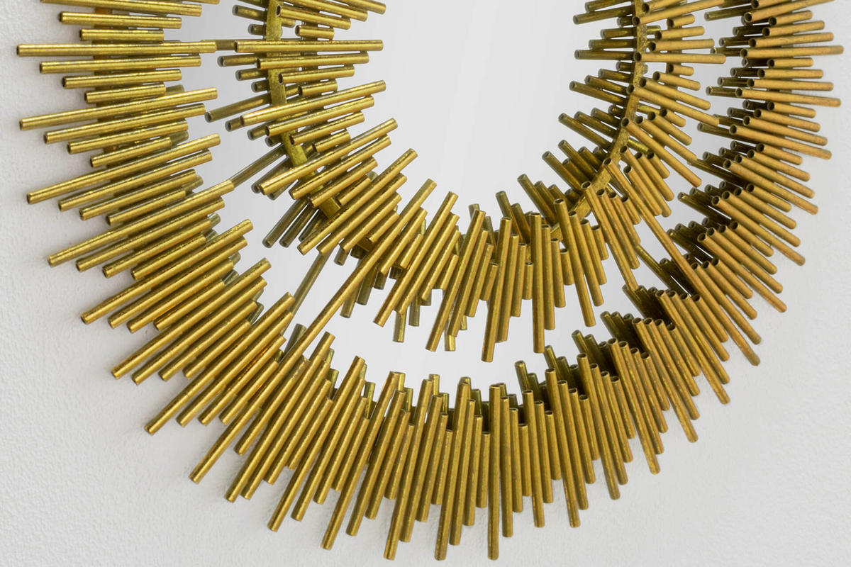WANDSPIEGEL Gold 72/72 cm - Goldfarben, Metall (10.95/72/3cm) - KUNSTLOFT
