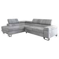 ECKSOFA Laris Premium, Seite: Links - Schwarz/Grau, Holz/Textil (271/203cm) - MIRJAN24