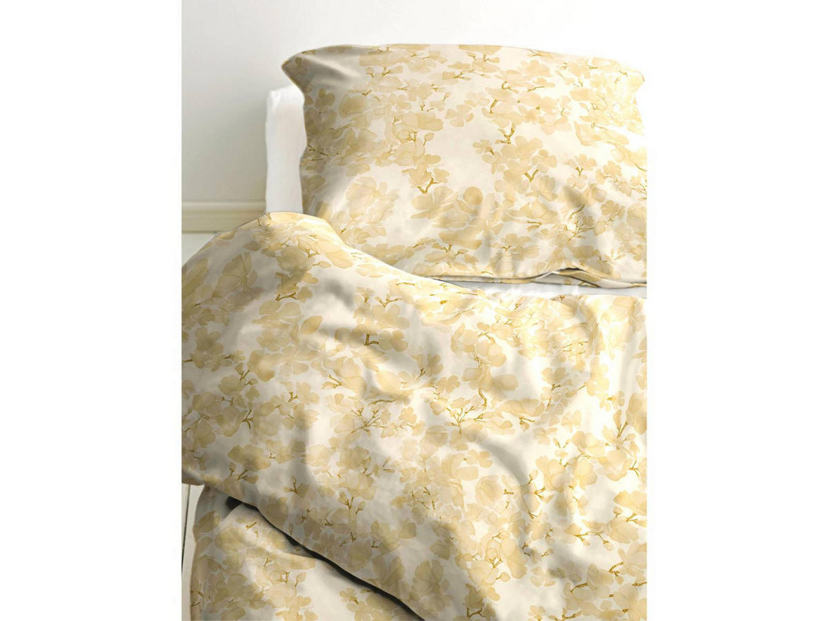 BETTWÄSCHE Blossom gelb 135/200 cm Baumwolle - Goldfarben, Textil (135/200cm) - Södahl