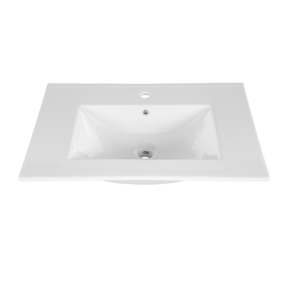 WASCHTISCH 80cm Azel Kaschmir - Beige, Holzwerkstoff (80/50/46cm) - Petits-meubles